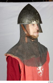  Photos Medieval Knight in cloth armor 6 head helm mail hood medieval clothing plate armor 0008.jpg